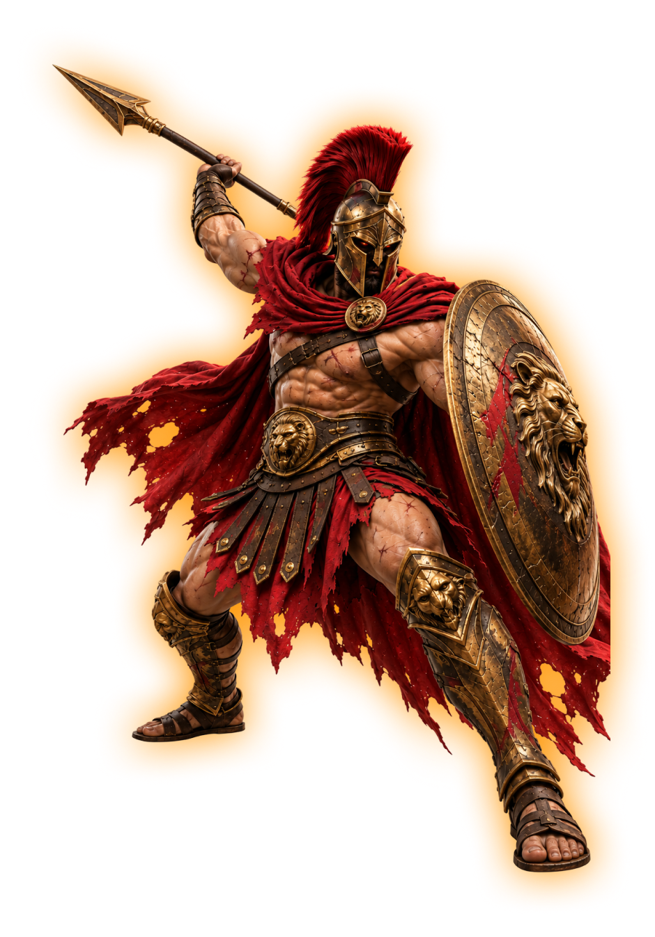 Warrior striking