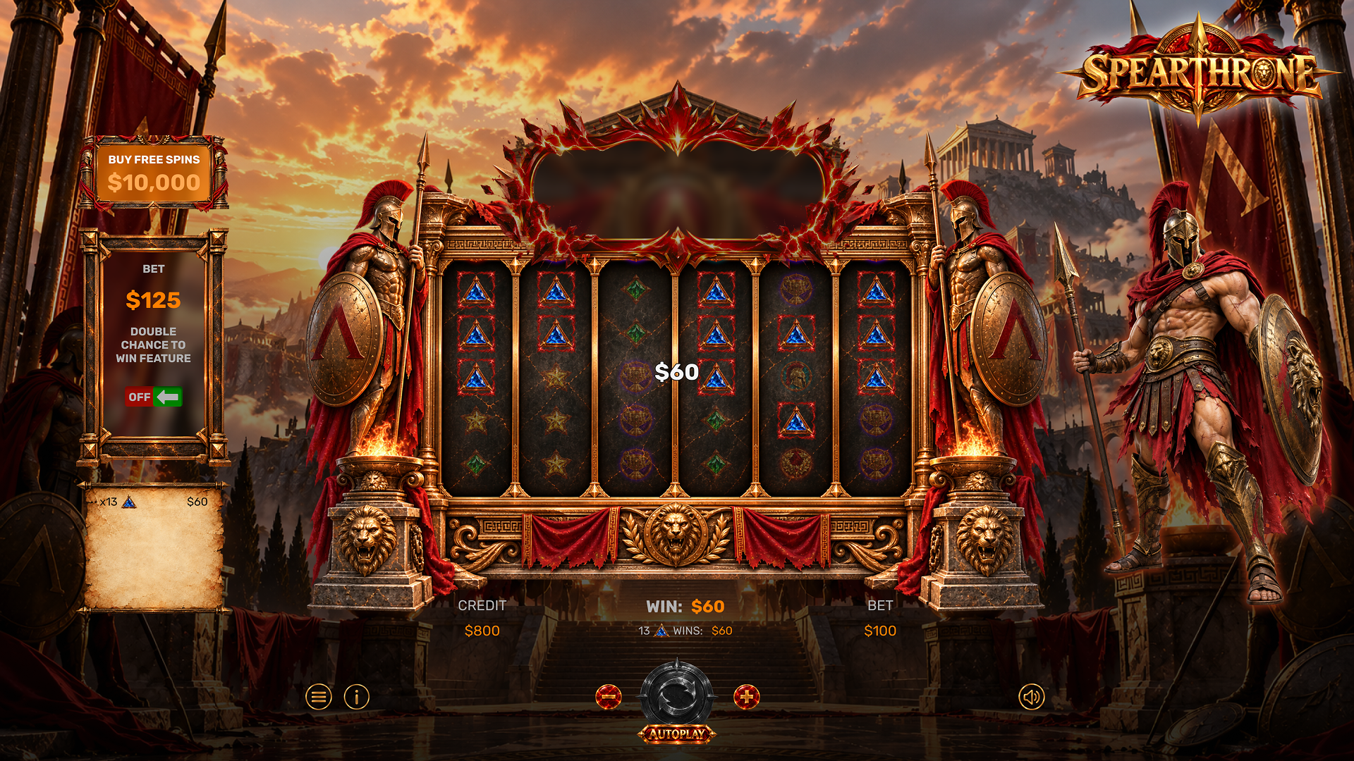 Spearthrone desktop game interface and controls